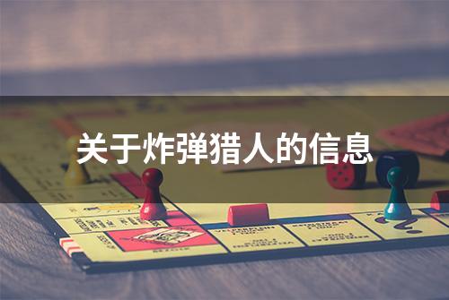 关于炸弹猎人的信息