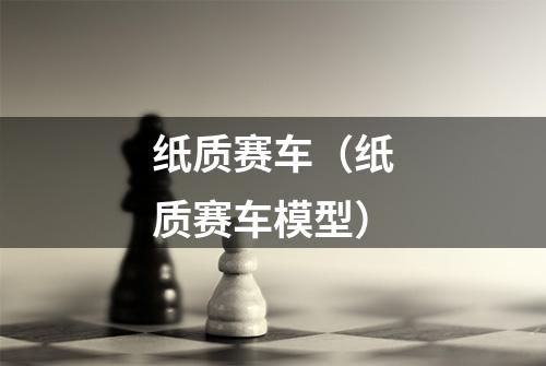 纸质赛车（纸质赛车模型）