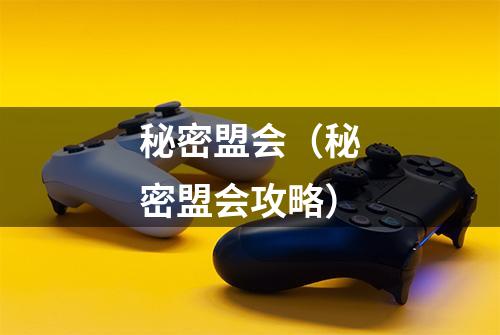 秘密盟会（秘密盟会攻略）