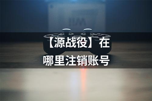 【源战役】在哪里注销账号