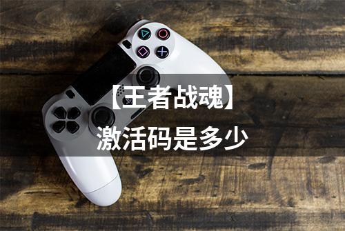 【王者战魂】激活码是多少
