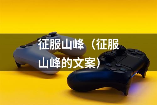 征服山峰（征服山峰的文案）