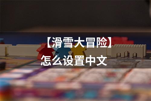 【滑雪大冒险】怎么设置中文