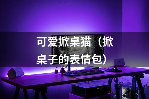 可爱掀桌猫（掀桌子的表情包）