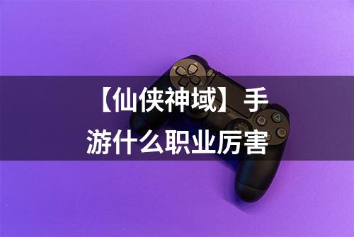 【仙侠神域】手游什么职业厉害