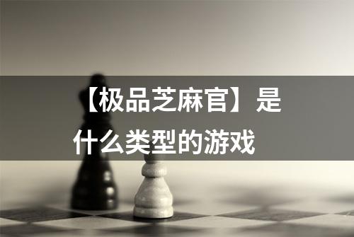 【极品芝麻官】是什么类型的游戏