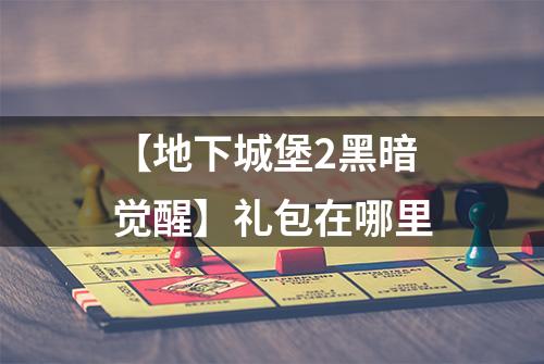 【地下城堡2黑暗觉醒】礼包在哪里
