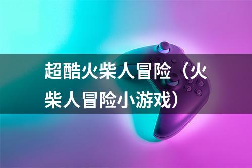 超酷火柴人冒险(火柴人冒险小游戏)