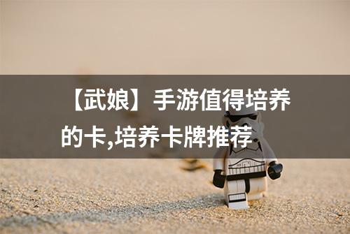 【武娘】手游值得培养的卡,培养卡牌推荐