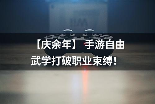 【庆余年】 手游自由武学打破职业束缚！