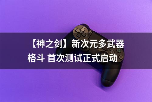 【神之剑】新次元多武器格斗 首次测试正式启动