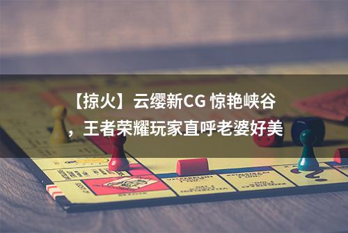 【掠火】云缨新CG 惊艳峡谷，王者荣耀玩家直呼老婆好美