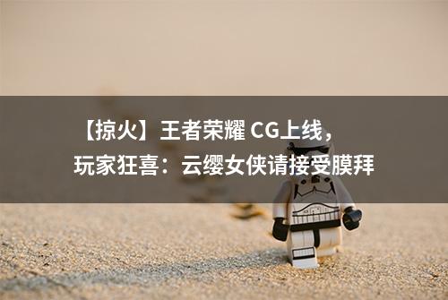 【掠火】王者荣耀 CG上线，玩家狂喜：云缨女侠请接受膜拜