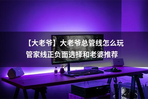 【大老爷】大老爷总管线怎么玩 管家线正负面选择和老婆推荐