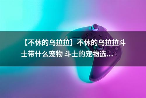 【不休的乌拉拉】不休的乌拉拉斗士带什么宠物 斗士的宠物选择推荐