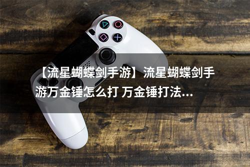 【流星蝴蝶剑手游】流星蝴蝶剑手游万金锤怎么打 万金锤打法教程详解