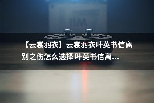 【云裳羽衣】云裳羽衣叶英书信离别之伤怎么选择 叶英书信离别之伤选择攻略